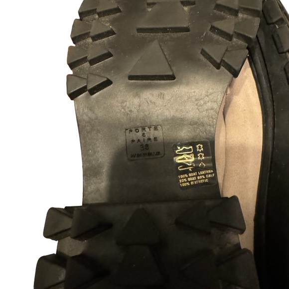 Porte & Paire Tan Suede Chunky Loafers - Picture 5 of 5